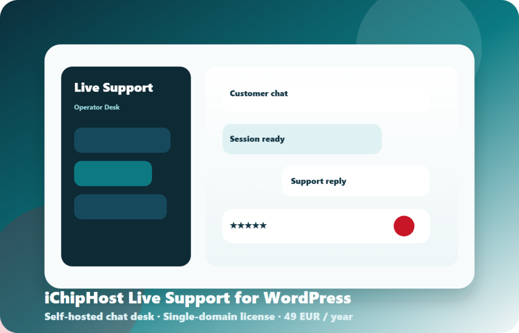 Extended Live Support & Updates - iChipHost Live Support για WordPress - 12 μήνες