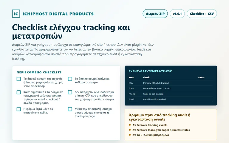 Website Conversion Quick Audit Checklist